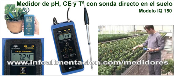 Medidor de pH con electrodo de pH y baterías, probador de pH para agua,  leche, queso, tierra, alimentos