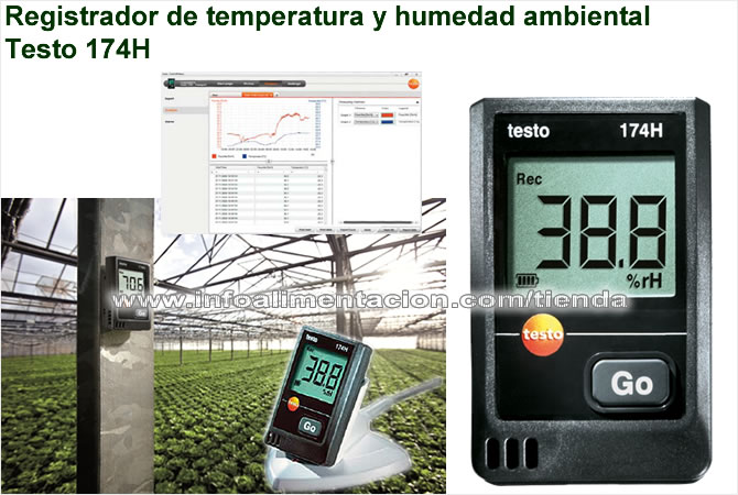 Medidor de temperatura, humedad ambiental y punto de rocío. Lufft